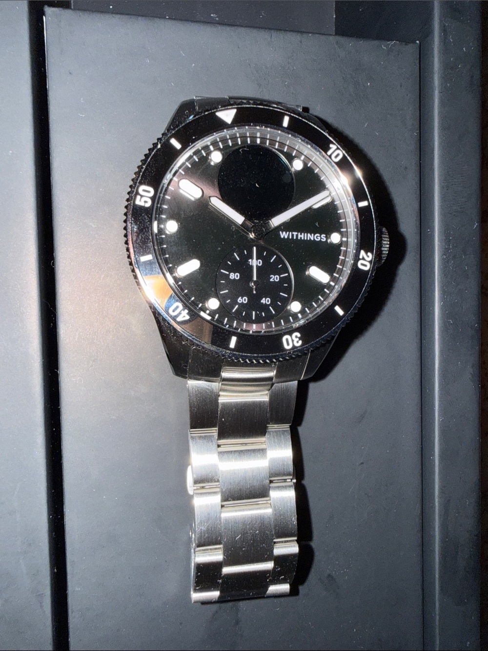 Stainless Steel Black Dial Men's Withings Watch